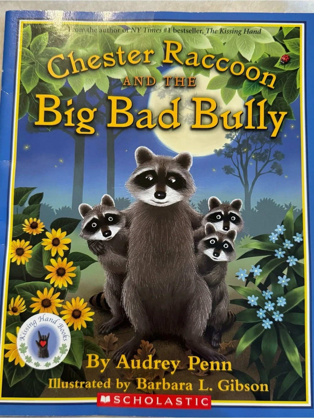 2009 Chester Raccoon and the Big Bad Bully Kid’s Paperback Book